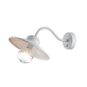 Elstead Klampenborg 1 Licht Wandlaterne mit PIR - Weiß KLAMPENBORG-PIR-WHT