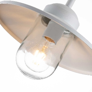 Elstead Klampenborg 1 Licht Wandlaterne - Weiß KLAMPENBORG-WHT