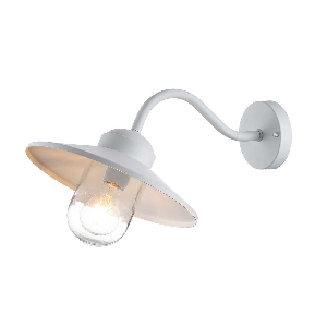 Elstead Klampenborg 1 Licht Wandlaterne - Weiß KLAMPENBORG-WHT