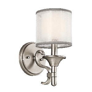 Elstead Lacey 1 leichte Wandleuchte - Zinn antik KL-LACEY1-AP