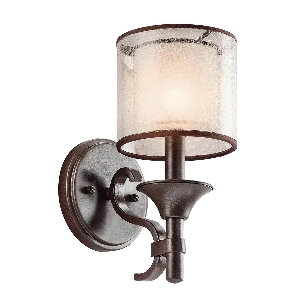 Elstead Lacey 1 leichte Wandleuchte - Mission Bronze KL-LACEY1-MB