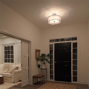 Serie LACEY VON ELSTEAD von Elstead von Elstead Lacey 4 Light Semi-Flush - Zinn antik KL-LACEY-SFM-AP