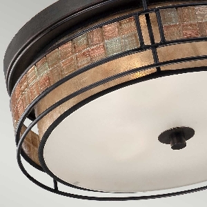Elstead Laguna 3 Licht große bündig - Renaissance-Kupfer QZ-LAGUNA-F-L