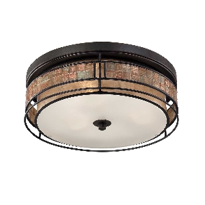 Elstead Laguna 3 Licht große bündig - Renaissance-Kupfer QZ-LAGUNA-F-L