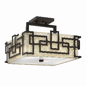 Elstead Lanza 3 Light Semi-Flush - Oil Rubbed Bronze HK-LANZA-SF