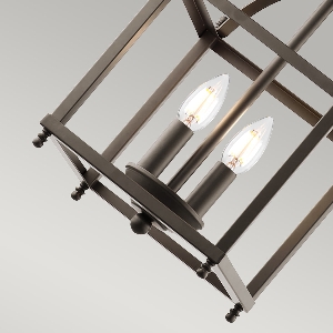Elstead Larkin 2 Leuchtende Kleine Pendelleuchte - Alte Bronze KL-LARKIN-P-S-OZ