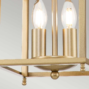 Elstead Larkin 2 Light Small Pendelleuchte - Naturmessing lackiert KL-LARKIN-P-S-PNBR