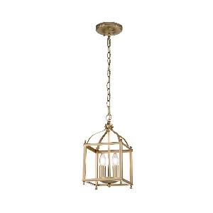 Elstead Larkin 2 Light Small Pendelleuchte - Naturmessing lackiert KL-LARKIN-P-S-PNBR