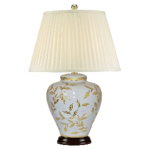 Elstead Leaves Brown Gold 1 Light Tischlampe - Braun und Gold LEAVES-BR-GL-TL
