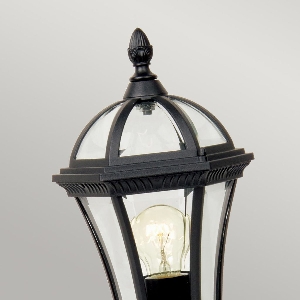 Elstead Ledbury 1 Licht Sockellaterne - Schwarz GZH-LB3