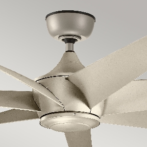 Deckenventilatoren mit und ohne Licht von Elstead Lehr - 80in / 203cm Ventilator - Antikes Satin Silber KLF-LEHR-80-AS