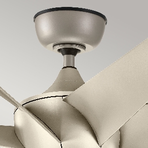 Deckenventilatoren mit und ohne Licht von Elstead Lehr II - 54in / 137cm Ventilator - Antik Satin Silber KLF-LEHR2-54-AS