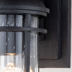 Serie LIGHTHOUSE VON ELSTEAD von Elstead von Elstead Lighthouse 1 Light Small Wall Lantern - Textured Black FE-LIGHTHOUSE2-S-BLK