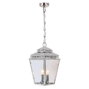 Mansion House 3 Light Chain Lantern - Polished Nickel von Elstead
