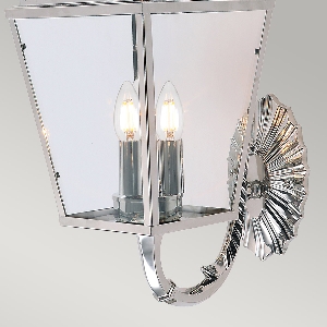 Serie MANSION HOUSE VON ELSTEAD von Elstead von Elstead Mansion House 3 Light Wall Lantern - Polished Nickel MANSION-HOUSE-WB1-PN