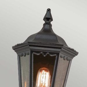 Elstead&nbsp;Medstead 1 Light Half Lantern - Black&nbsp;MD7-BLACK