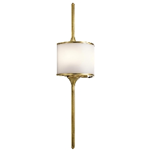 Mona 2 Light Large Wall Light - Natural Brass von Elstead