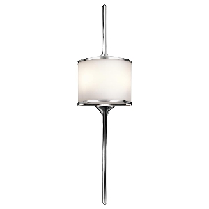 Mona 2 Light Large Wall Light - Polished Chrome von Elstead