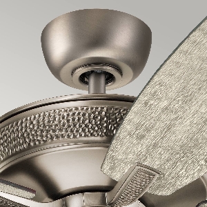 Deckenventilatoren mit und ohne Licht von Elstead Monarch II - 52in / 132cm Fan - Burnished Antique Pewter KLF-MONARCH2-52-BAP