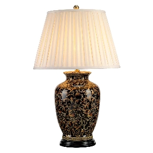 Elstead Morris 1 Light Large Table Lamp - Gold and Black MORRIS-TL-LARGE