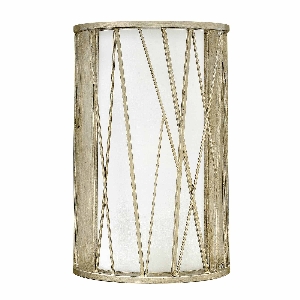 Elstead Nest 1 Light Wall Light - Silver Leaf HK-NEST1-SL
