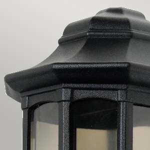 Serie NEWBURY VON ELSTEAD von Elstead von Elstead Newbury 1 Light Half Lantern - Black GZH-NB7