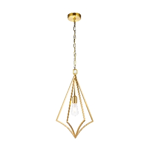 Elstead Nico 1 Light Medium Pendant - Burnished Brass FE-NICO-P-M-BB