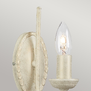 Elstead Olivia 1 Light Wall Light - Ivory/Gold Patina OV1-IVORY-GOLD