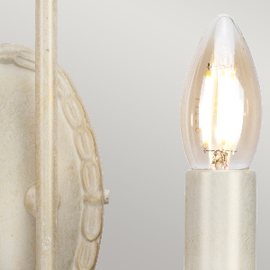 Elstead Olivia 2 Light Wall Light - Ivory/Gold Patina OV2-IVORY-GOLD