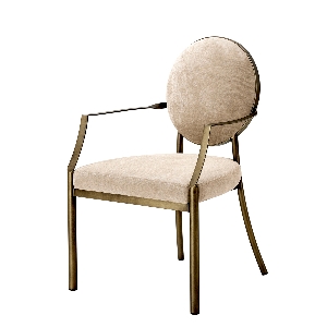Silla de comedor Scribe con reposabrazos von Eichholtz