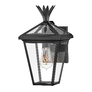 Elstead Palma 1lt Kleine Wandlaterne - Schwarz HK-PALMA-S-BK