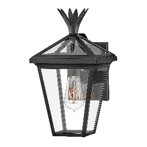 Elstead Palma 1lt Kleine Wandlaterne - Schwarz HK-PALMA-S-BK