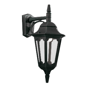 Elstead Parish 1 Light Down Wandlaterne - Schwarz PR2-BLACK