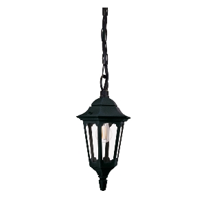 Hängeleuchten & Deckenlampen für außen von Elstead Parish Mini 1 Light Kettenlaterne - Schwarz PRM9-BLACK