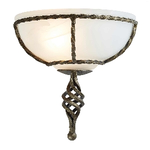 Elstead Pembroke 1 leichte Wandaufsatzleuchte - Schwarz/Gold PB-WU-BLK-GOLD