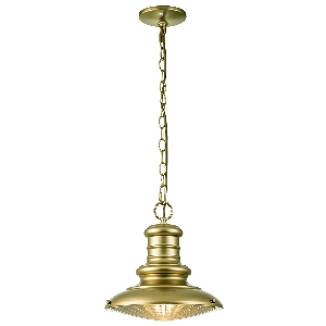 Hängeleuchten & Deckenlampen für außen von Elstead Redding Station 1 Light Medium Kettenlaterne - Painted Distressed Bronze FE-REDDING8-M-PDB
