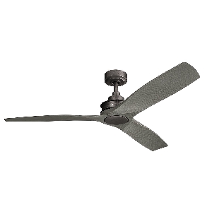 Deckenventilatoren mit und ohne Licht von Elstead Ried - 56in / 142cm Ventilator - Amboss Eisen KLF-RIED-56-AVI