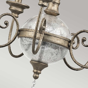 Serie ROSALIE VON ALLE von Alle von Elstead Rosalie 5 Licht Kronleuchter - Sterling Gold KL-ROSALIE-5B