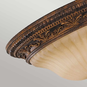 Elstead Sonoma Valley 2 Light Flush - Alterndes Schildpatt FE-SONOMAVALLEY-F