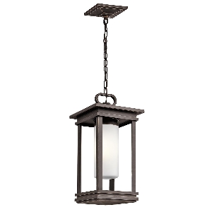 South Hope 1 Licht kleine Kette Laterne - Rubbed Bronze von Elstead