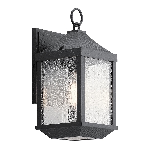 Elstead Springfield 1 Leuchte Kleine Wandlaterne - Distressed Black KL-SPRINGFIELD-S