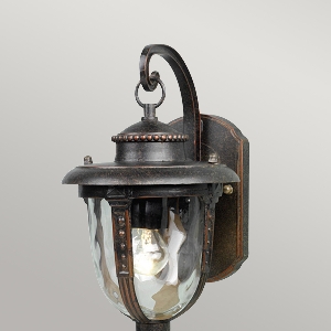Elstead St Louis 1 Licht kleine Wandlaterne - Bronze verwittert STL2-S-WB