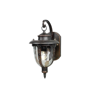 Elstead St Louis 1 Licht kleine Wandlaterne - Bronze verwittert STL2-S-WB