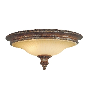 Stirling Castle 2 Light Flush - Britische Bronze von Elstead