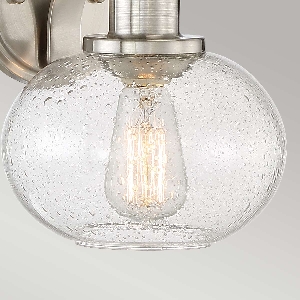 Serie TRILOGY VON ELSTEAD von Elstead von Elstead Trilogy 1 leichte Wandleuchte - Gebürstetes Nickel QZ-TRILOGY1-BN