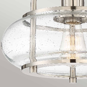 Serie TRILOGY VON ELSTEAD von Elstead von Elstead Trilogy 1 Leuchte halb bündig - Nickel gebürstet QZ-TRILOGY-SFS-BN