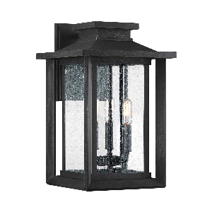 Wakefield 3 Wandlaterne - groß - Erde schwarz von Elstead