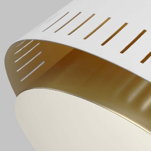 Serie CARTER VON ELSTEAD von Elstead von Elstead Carter 1 Leuchtende Hängeleuchte - Stil B - Mattes Weiß FE-CARTER-P-B-MW