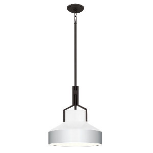 Quoizel Brecken 2 lt Pendelleuchte - Alte Bronze und faux Alabaster Glasschirm von Elstead