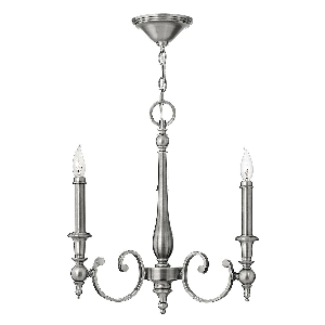 Yorktown 3-Licht-Kronleuchter - Nickel antik von Elstead